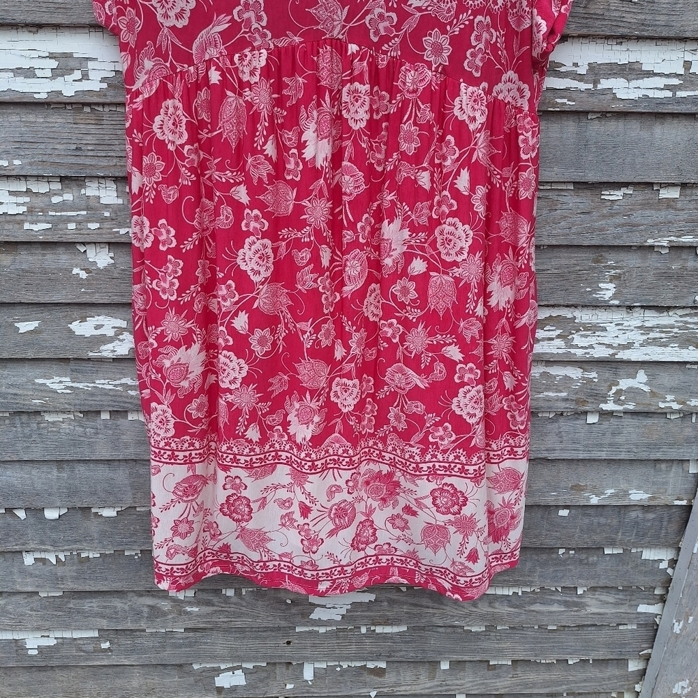 white birch Pink Floral Midi Dress - Picture 3 of 11
